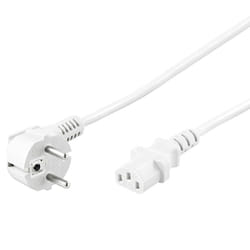 Goobay CEE 7/7 - C 13 Blanc 2,5 m CEE7/7 Coupleur C13