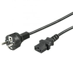 Link Accessori E10274 câble électrique Noir 3 m Prise d'alimentation type E Coupleur C13