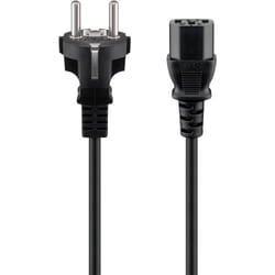 Goobay 96037 câble électrique Noir 5 m Prise d'alimentation type F IEC C13