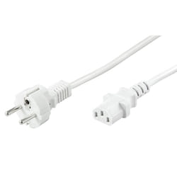 Goobay CEE 7/7 - C 13 Blanc 1,5 m CEE7/7 Coupleur C13