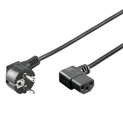 Goobay 96042 câble électrique Noir 1,5 m CEE7/7 Coupleur C13