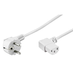 Goobay 96043 câble électrique Blanc 1,5 m CEE7/7 Coupleur C13