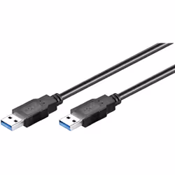 Goobay 96117, 5 m, USB A, USB A, USB 3.2 Gen 1 (3.1 Gen 1), Mâle/Mâle, Noir