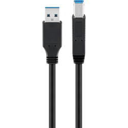 Goobay 96119 câble USB 5 m USB 3.2 Gen 1 (3.1 Gen 1) USB A USB B Noir