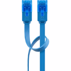 Goobay 96295 câble de réseau Bleu 0,5 m Cat6a U/UTP (UTP)
