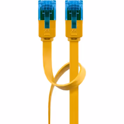 Goobay 96318 câble de réseau Jaune 2 m Cat6a U/UTP (UTP)