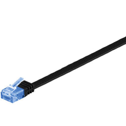 Goobay RJ-45 CAT6a 3m câble de réseau Noir U/UTP (UTP)