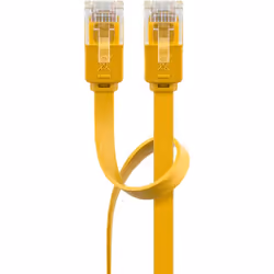 Goobay 96420 câble de réseau Jaune 3 m Cat6 U/UTP (UTP)