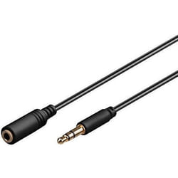 Goobay 97111 câble audio 0,5 m 3,5mm Noir