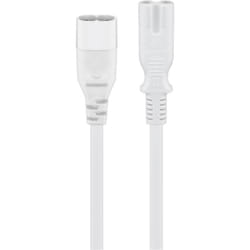 Goobay 97200 câble électrique Blanc 2 m Coupleur C8 Coupleur C7