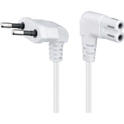 Goobay 97349 câble électrique Blanc 1,5 m Prise d'alimentation type C Coupleur C7