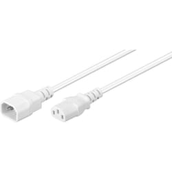 Goobay 97581 câble électrique Blanc 0,5 m Coupleur C14 Coupleur C13