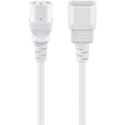 Goobay 97585 câble électrique Blanc 3 m Coupleur C14 Coupleur C13