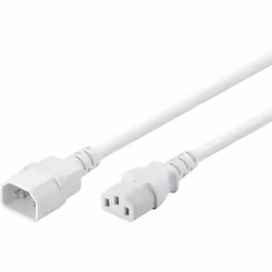 Goobay 97585 câble électrique Blanc 3 m Coupleur C14 Coupleur C13