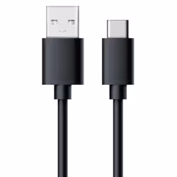 RealPower 255650, 0,6 m, USB C, USB 3.2 Gen 1 (3.1 Gen 1), Noir