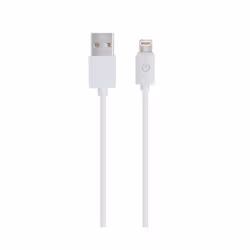 RealPower 255649, 1 m, Lightning, USB A, Mâle, Mâle, Blanc