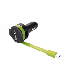 RealPower 257636, Auto, Allume-cigare, 5 V, 0,58 m, Noir, Vert