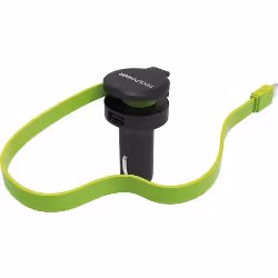 RealPower 257636 chargeur d'appareils mobiles Universel Noir, Vert Allume-cigare Auto