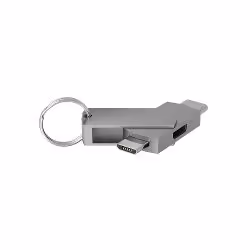Terratec 272989, USB Type-C, 2 x Micro-USB, Argent