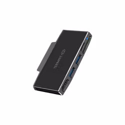Terratec CONNECT Go1, Noir, MMC, MicroSD (TransFlash), SD, 5 Gbit/s, 4K Ultra HD, 3840 x 2160 pixels, Aluminium