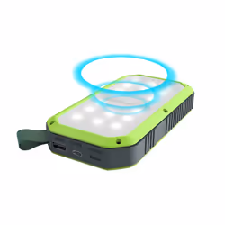 Ultron PB-10000 Lithium Polymère (LiPo) 10000 mAh Recharge sans fil Noir, Vert
