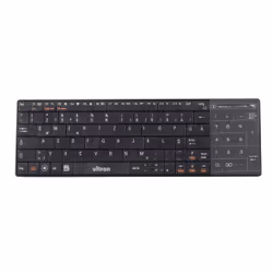 Ultron UMT-BT, Taille réelle (100 %), Sans fil, Bluetooth, QWERTZ, Noir