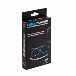 RealPower USB A/Micro-USB B 0.75m câble USB 0,75 m USB 2.0 Noir, Vert