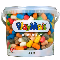 JBM Playmais Seau 5L, 3 an(s), Maïs, Multicolore, 500 pièce(s)
