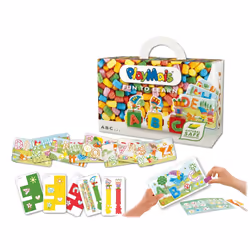 JBM Playmais Educatif "Lettres", 3 an(s), Maïs, Multicolore, 564 pièce(s)