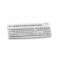 CHERRY G83-6104, Taille réelle (100 %), Avec fil, USB, QWERTY, Gris