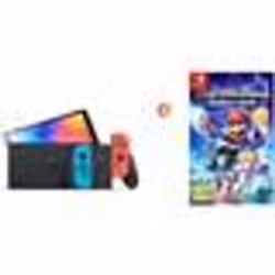 SWITCH OLED NEON + MARIO ET THE LAPINS CRETINS SPARKS OF HOPE