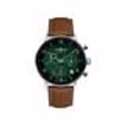 Montre Homme Zeppelin Hindenburg - Chrono Solaire - Bracelet Cuir Marron
