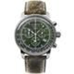 Montre Zeppelin 8680-4 - Chronographe - Hommes - Vert - Quartz - Verre minéral