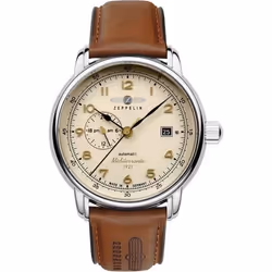Montre - ZEPPELIN - LZ121 Mediterranèe - Mécanique - Boîtier Acier inoxydable - Cadran Beige