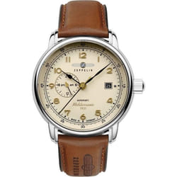 Montre - ZEPPELIN - LZ121 Mediterranèe - Mécanique - Boîtier Acier inoxydable - Cadran Beige