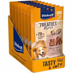 VITAKRAFT Treaties Mini Friandise pour chien au Pâté de foie - Lot de 8x 48 g