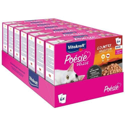 7 x 6 Sachets fraîcheur au Boeuf et à la Dinde - Nourriture en gelée pour Chat - Vitakraft Poésie