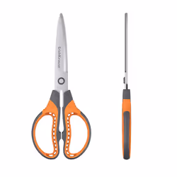 ErichKrause Protector Universel Découpe droite Gris, Orange, Acier inoxydable