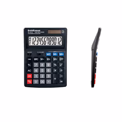 ErichKrause DC-4512 calculatrice Bureau Calculatrice basique Noir