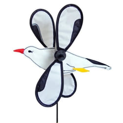 ELLIOT - Moulin à vent grande mouette - Blanc et noir - Hauteur 43 cm