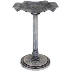 No Brand - Abreuvoir pour oiseaux pierre sur pied de couleur Abreuvoir pour oiseaux jardin Abreuvoir pour oiseaux jardin, plastique, 1,9 kg, DxH