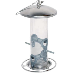 Dobar 10089 mangeoire pour oiseau Acier inoxydable, Transparent Métal, polyméthacrylate de méthyle (PMMA) Support