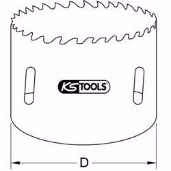Kstools - Scies cloches en hss, 121mm