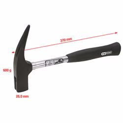 KS Tools 140.2002, Marteau à maçonnerie, Acier, Plastique, Acier, Noir, 3,2 cm, 900 g