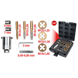 3/8 Kit de tarauds sans mandrin pour boulons et vis, 11 pcs