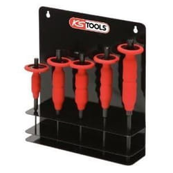 Jeu de 5 chasses-goupilles KS TOOLS avec poignée amortissante en acier chrome vanadium