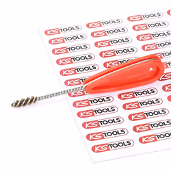 Brosse de nettoyage; KS TOOLS; avec poignée Matière plastique 75, 160 Fil en acier