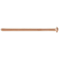 Clous à souder cuivrés 2,5x50 mm, pack de 100