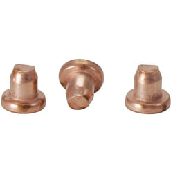 Rivets cuivrés 3x3,2 mm, pack de 100
