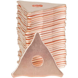 Kstools - Rondelles triangulaires cuivrées, pack de 20